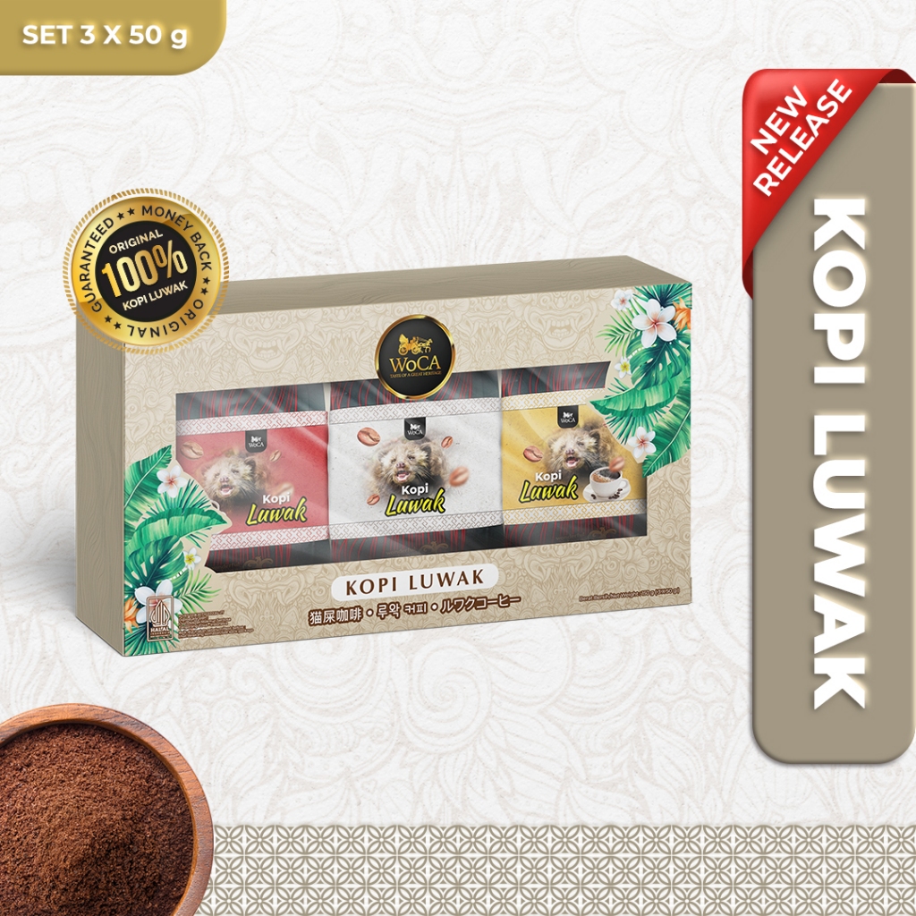 

WoCA The Origins Kopi Luwak Bubuk 3 PCS with Box