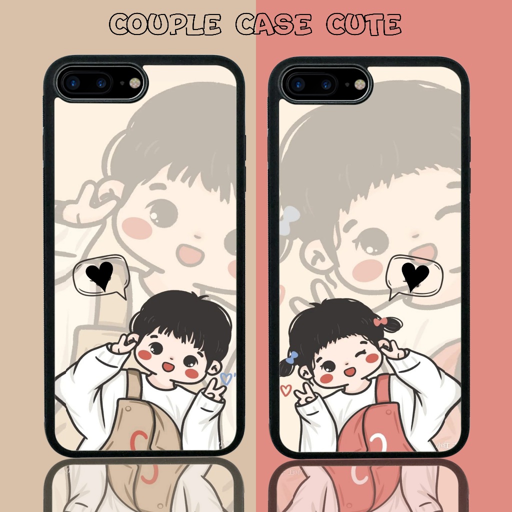 COUPLE CASE LOVE For All Type Hp - ( Love Cute ) - Case Couple - Case Hp - Casing Hp - Softcase Hp -