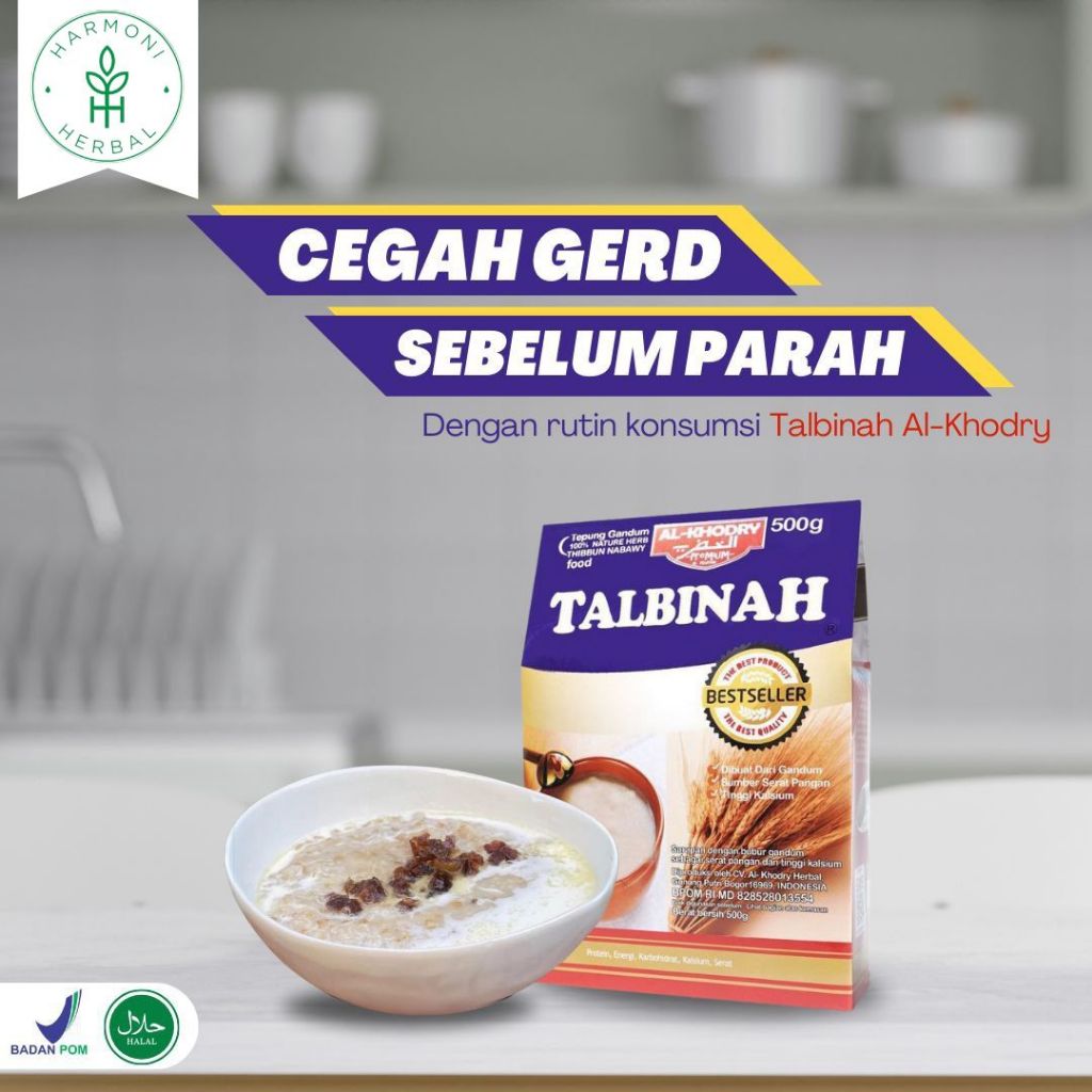 

Talbinah Tepung Gandum Murni Halus Makanan Serat Tinggi Thibb Nabawy Sehat Lambung & Pencernaan 500g