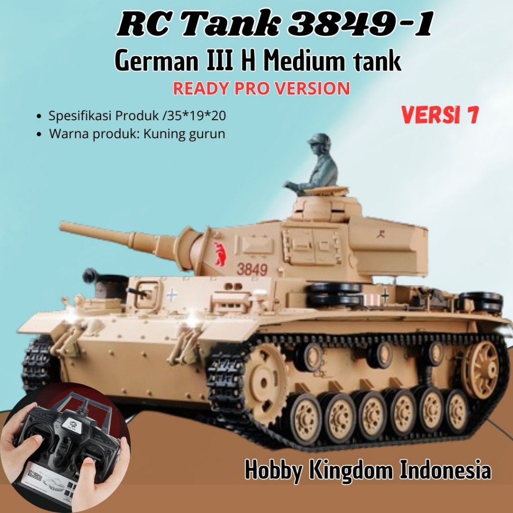 Henglong RC 3849 Tank 3849 - 1 1/16 Ultifunctional Competitive Battle Tank