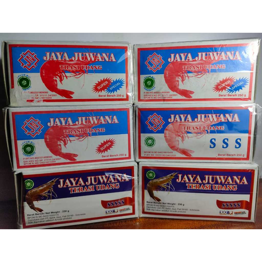 

Terasi juwana kualitas super(trasi udang jaya juwana komposisi udang rebon 97%)kemasan 250gr