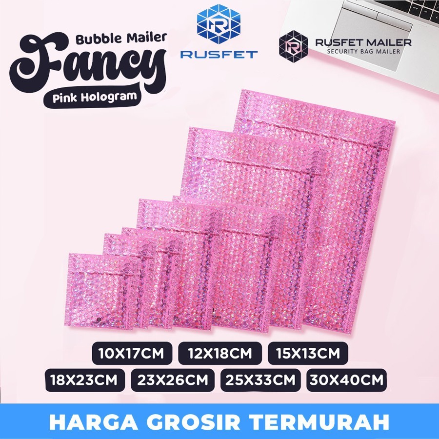 

AMPLOP BUBBLE MURAH BUBBLE PACKING PINK HOLOGRAM VARIAN