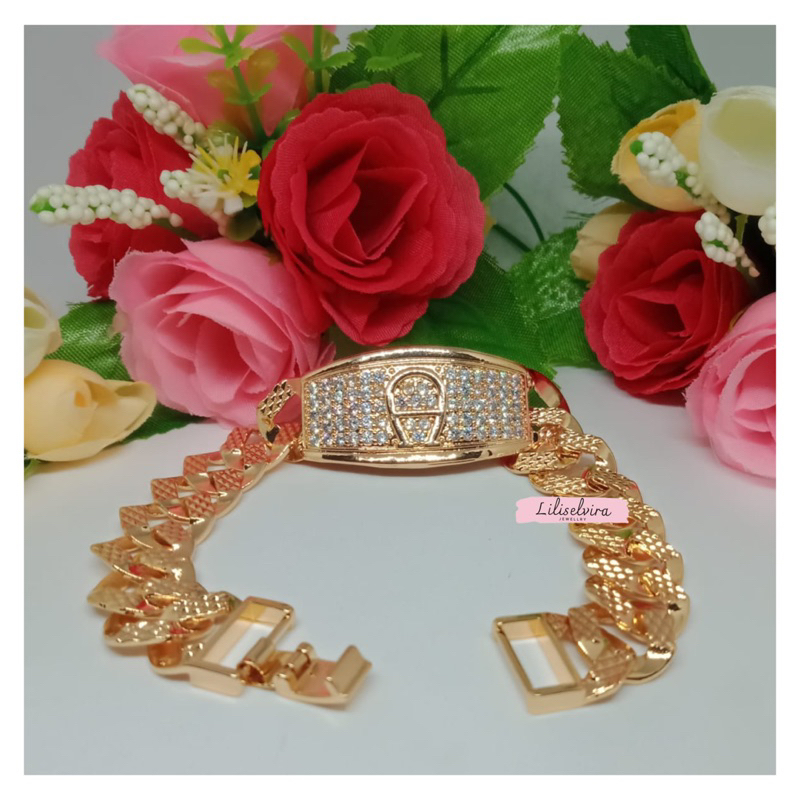 Gelang Jumbo Perhiasan Titanium Tembaga Xuping Premium