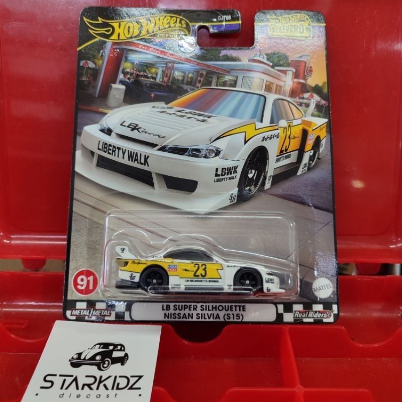 Hot Wheels Nissan Silvia S15 LBWK Putih Boulevard 2024 Premium
