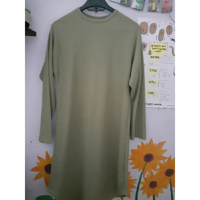 [PRELOVED] TUNIK UNIQLO WAFFLE KNIT