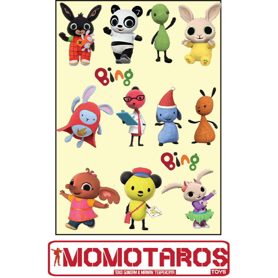 

Sticker murah antiair transparan Rabbit B cartoon 1 pc