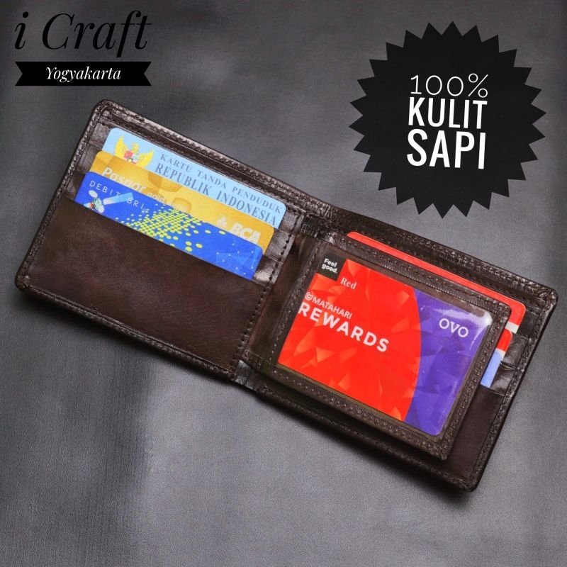Dompet Kulit Pria Wanita Kulit Sapi Asli Dompet Kulit Sapi Original