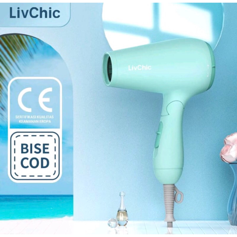 Livchic Hair dryer mini pengering rambut 1300 watt