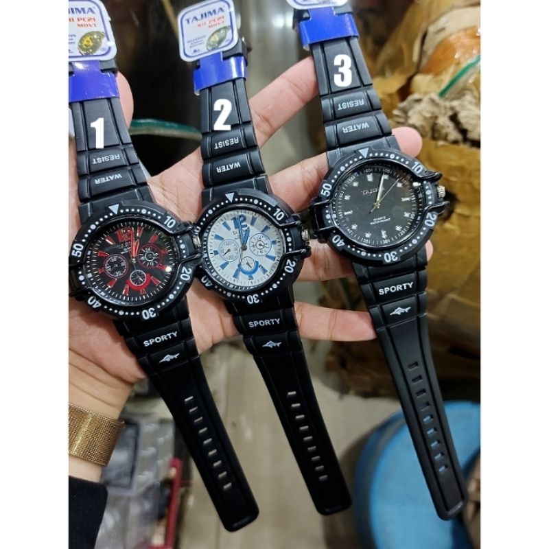 JAM TANGAN TAJIMA ORIGINAL COWO (ANTI AIR)