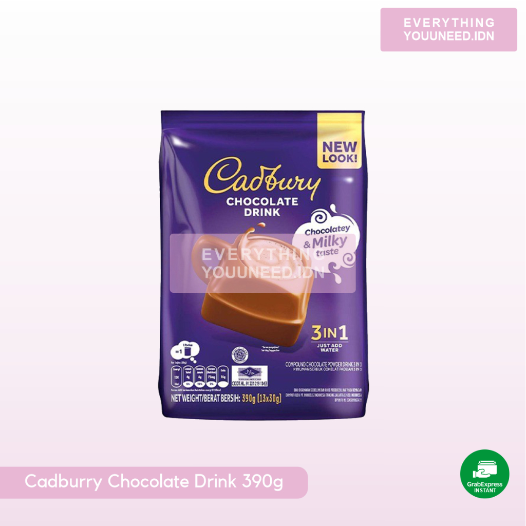 

Cadbury Hot Chocolate Minuman Cokelat Sachet 13 x 30g