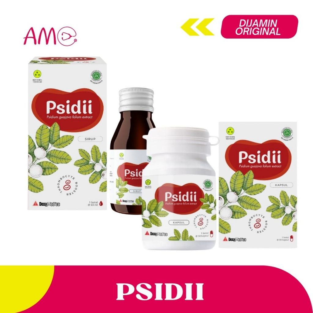 PSIDII KAPSUL (per 50 Kapsul) & (Sirup 60ml) /meningkatkan jumlah sel darah merah