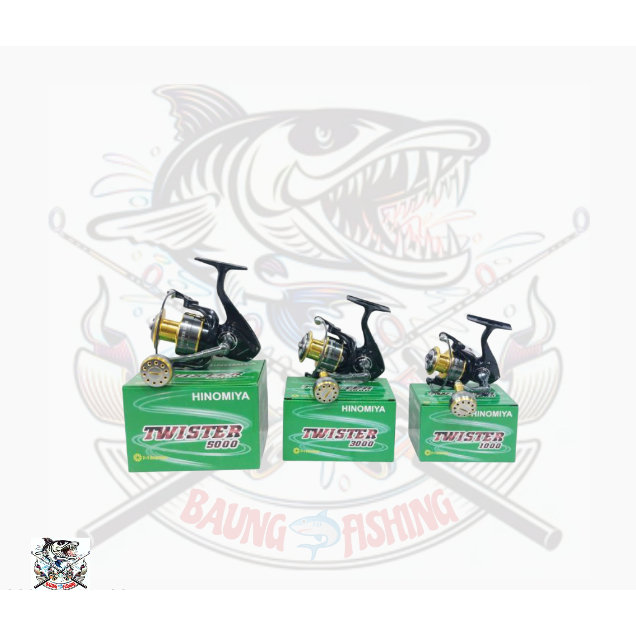 Reel pancing hinomiya twister 1000 3000 5000 power handle