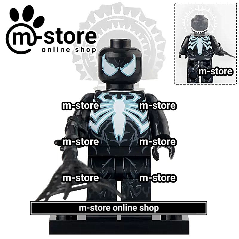 brick spiderman ps5 peter parker symbiote suit mini toy figure