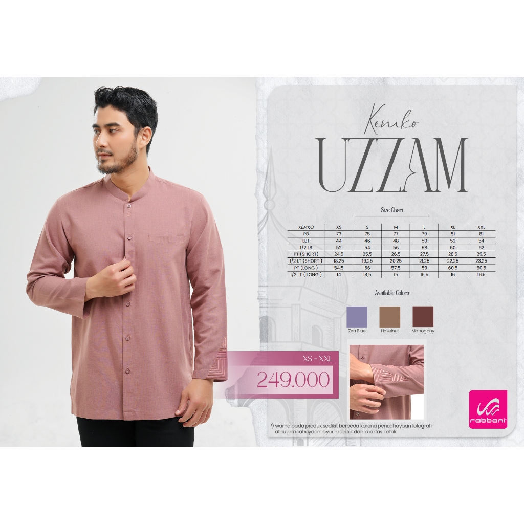 Kemko Uzzam | Kemko Dewasa | Baju Koko dewasa | Baju Koko lengan Panjang | Koko Lengan Panjang | Kok