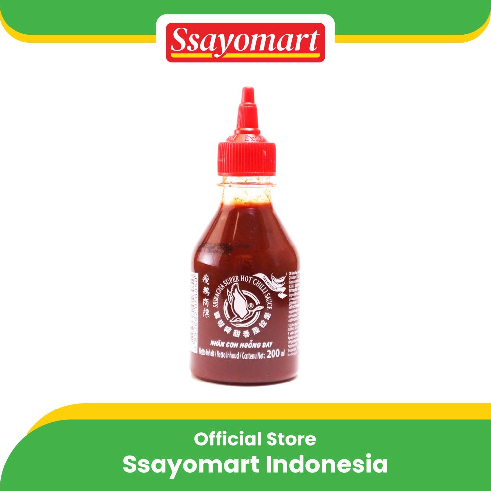 

Sriracha Flying Goose Super Hot 200ml / Sambal Saos Super Pedas Vegan