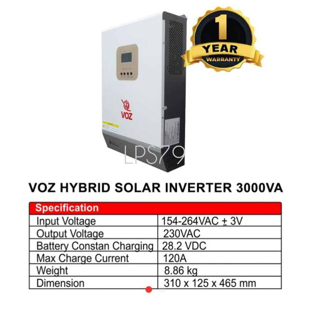 Solar Inverter Hybrid 3KVA 3000KVA