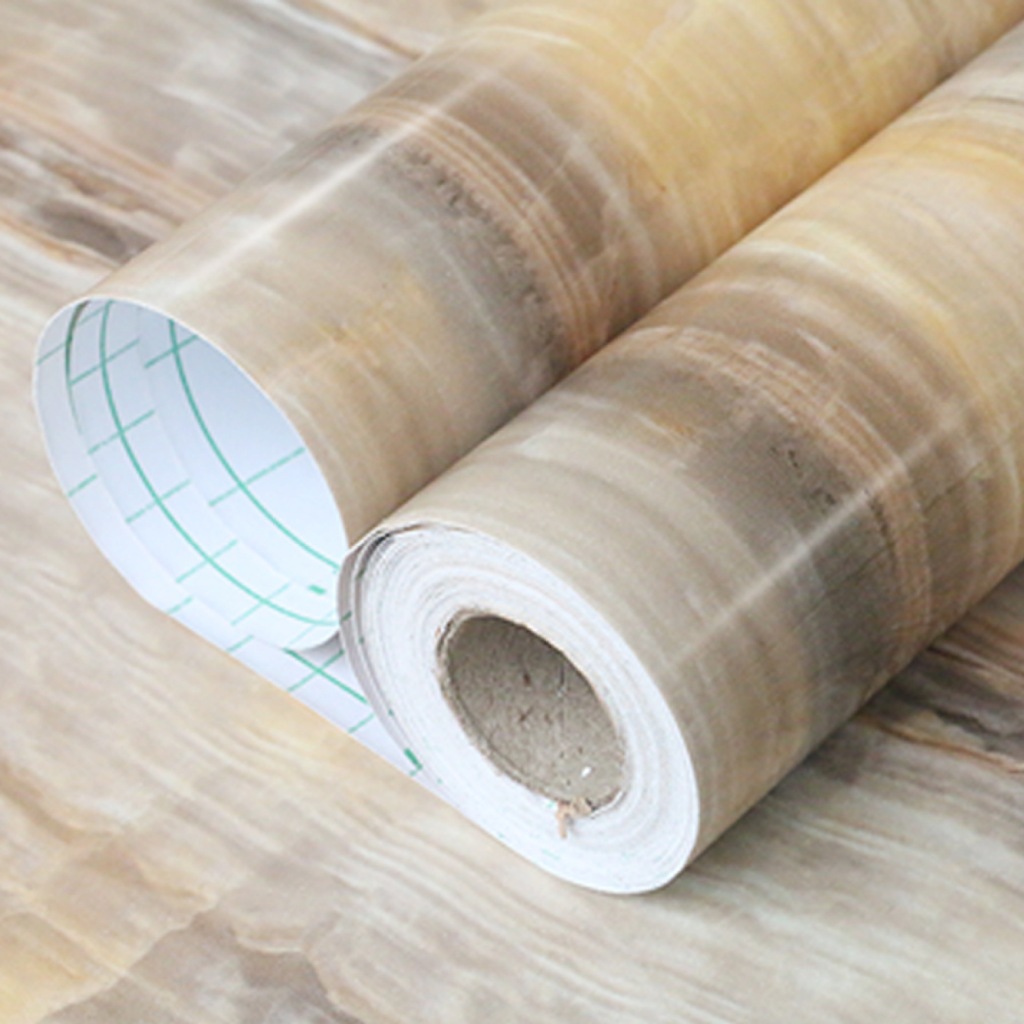 Wallpaper Stiker Lemari Sticker Meja Kayu Kitchen Set Dinding Dapur Putih Gloss Glossy dan Motif Ser