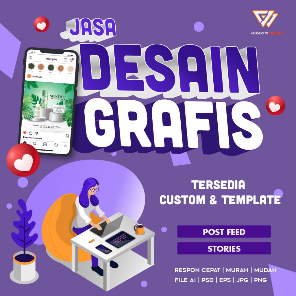 jasa desain sosial media feed stories