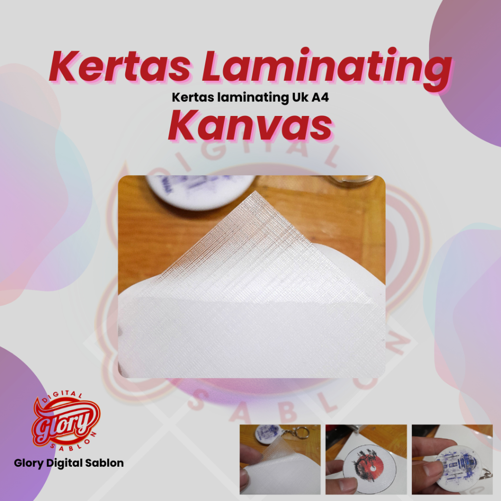 

Laminating Kanvas A4 Transparan/KERTAS LAMINASI/LAMINASI FOTO