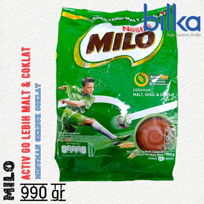 

MILO Activ-Go Lebih Malt & Cokelat 990gr