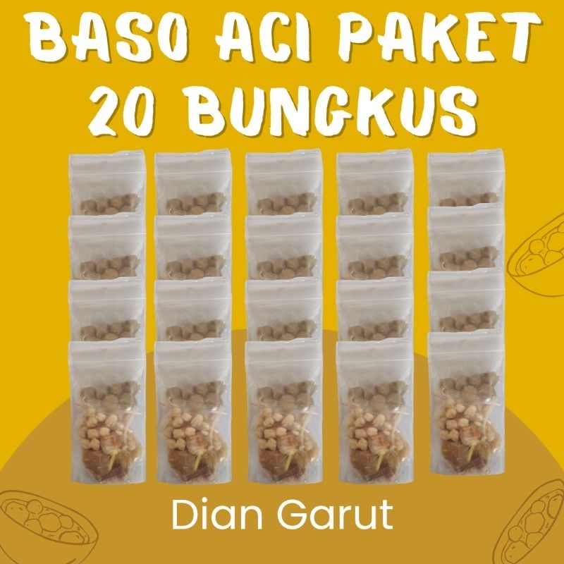 

Baso Aci Paket 20 Bungkus Banyak Varian Isi dan Sambal