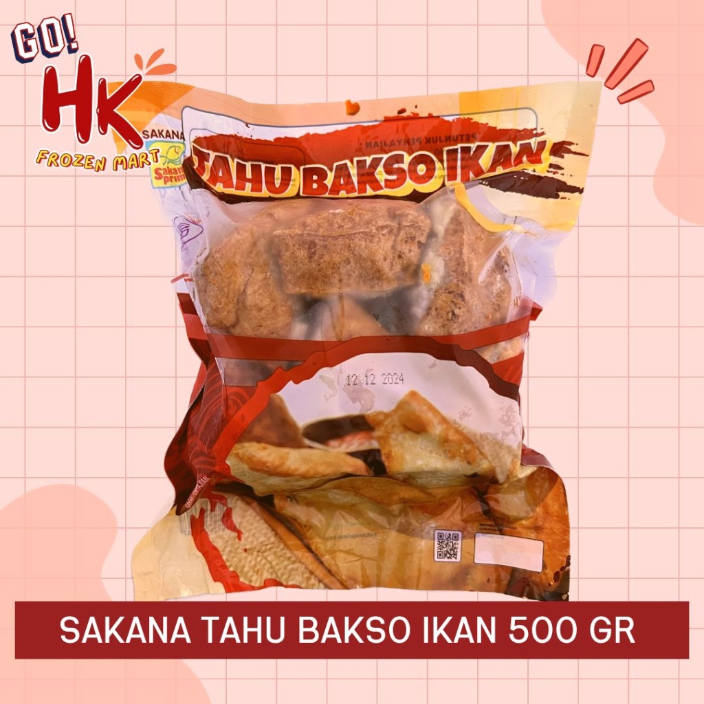 

Sakana Tahu Bakso Ikan 500gr | fish cake baso tofu seafood cedea HK Frozen Mart