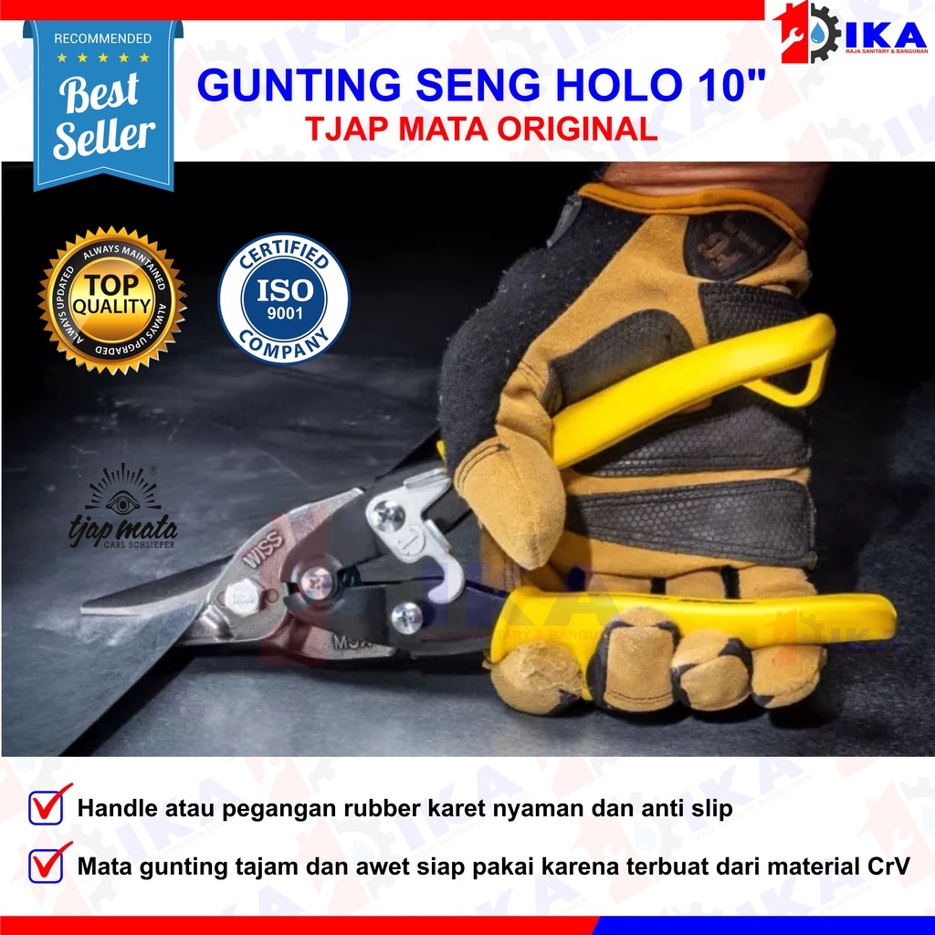 Gunting Hollow Tjap Mata / Gunting Holo cap mata / Baja ringan 10" CAP MATA GUNTING SENG BAJA RINGAN