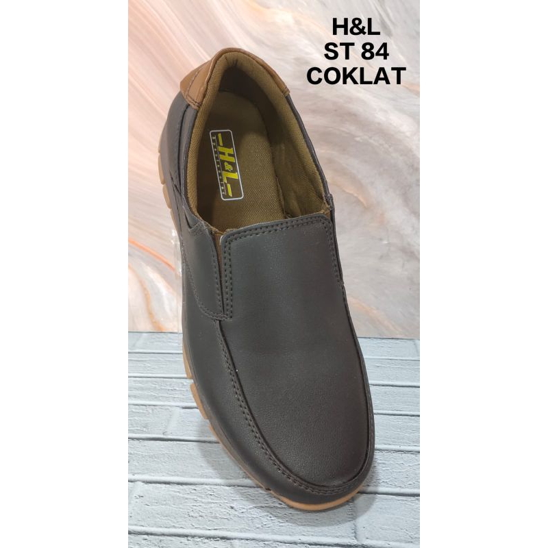 sepatu cowok, sepatu pria, casual dan formal bahan kulit H&L