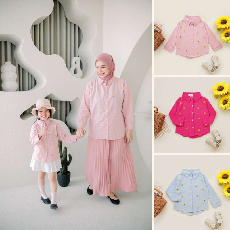 LITTLEYONNA - Sunny Shirt | Kemeja Couple Ibu & Anak