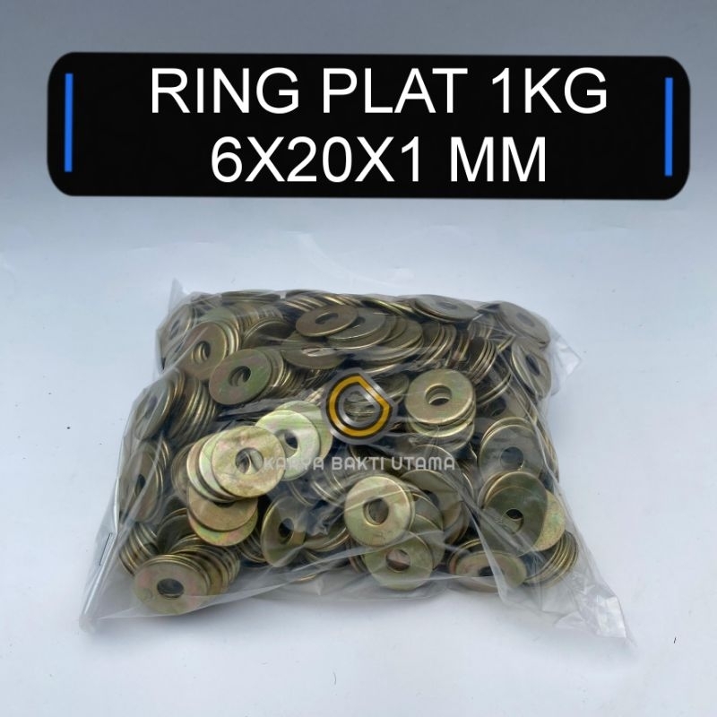 RING PLAT KILOAN | 1 KG RING PLAT 6X20XMM | RING PLAT M6 | RING PLAT BAUT M6 | RING PLAT KUNCI 10