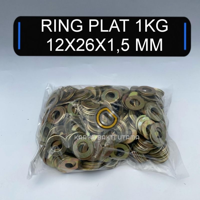RING PLAT KILOAN | 1KG RING PLAT 12X26 | RING PLAT M12 | RING PLAT BAUT M12 | RING PLAT BAUT KUNCI 1