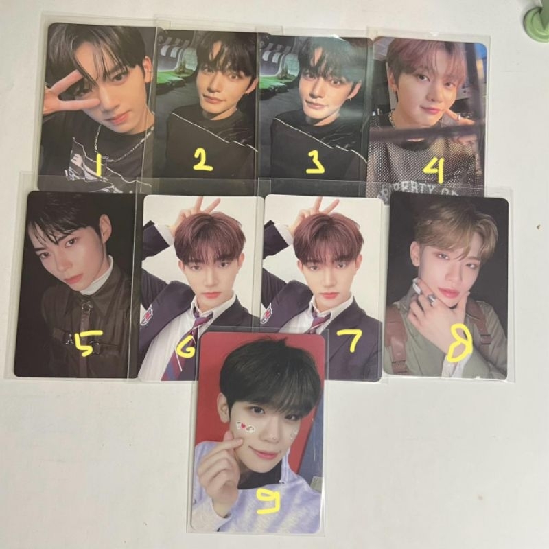 photocard pc zerobaseone zb1 taerae counting star jiwoong digi yujin digi hanbin zhanghao matthew