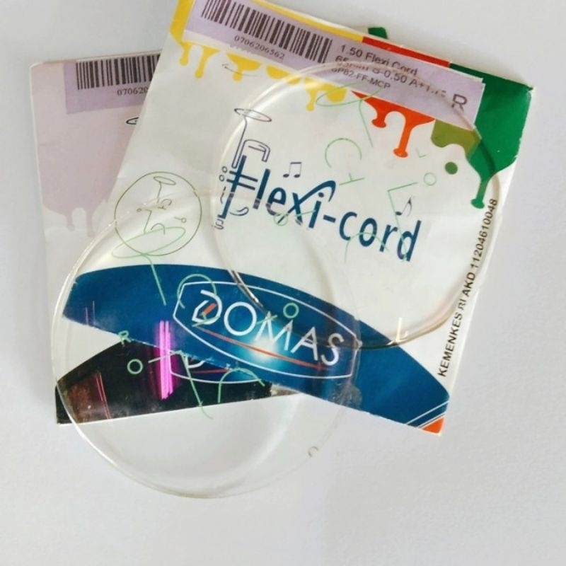LENSA KACAMATA PROGRESIF BACA PLUS BLUERAY FLEXY CORD DOMAS ORIGINAL