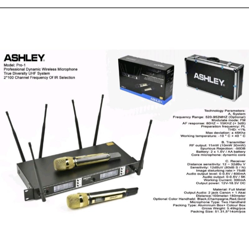 Mic Wireless Ashley PRO 1 ORIGINAL