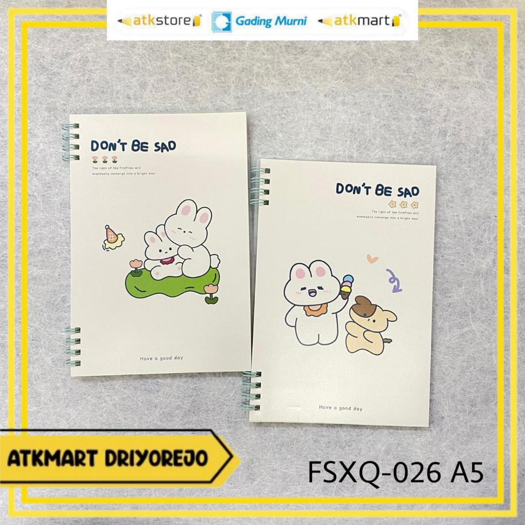 

WENGU BUKU SPIRAL A5 FSXQ-026 60LBR - NOTEBOOK - BUKU CATATAN LUCU VIRAL