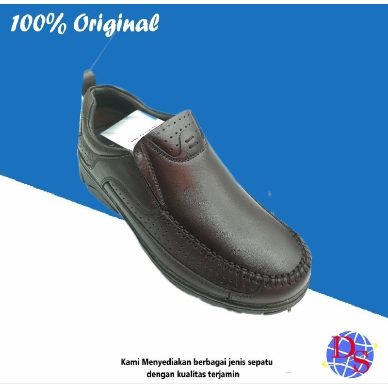 JUSTIN OTTO/SKJ 188 /HITAM/SEPATU KULIT PRIA/SEPATU CASUAL PRIA/SEPATU KULIT PRIA