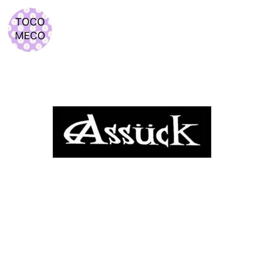 

sticker band ASSUCK logo stiker Grindcore