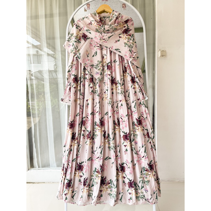 ilona collection | sofia gamis | gamis set hijab | gamis rayon