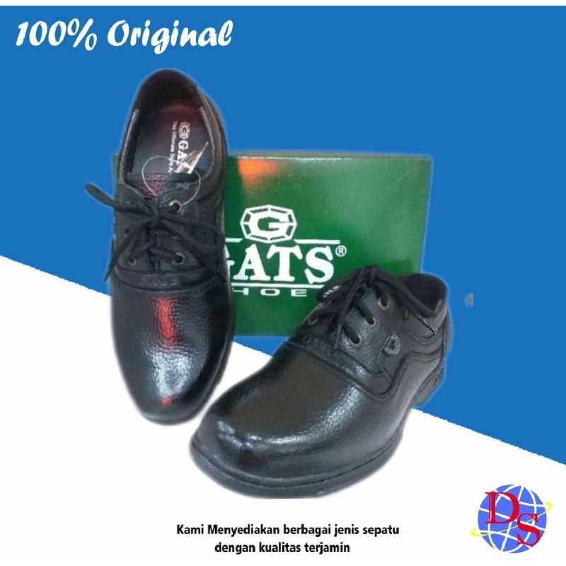 Sepatu Pantofel Pria Tali Formal Loafers Gats MD 3506 Hitam Sepatu Kerja Pria Sepatu Pesta Pria