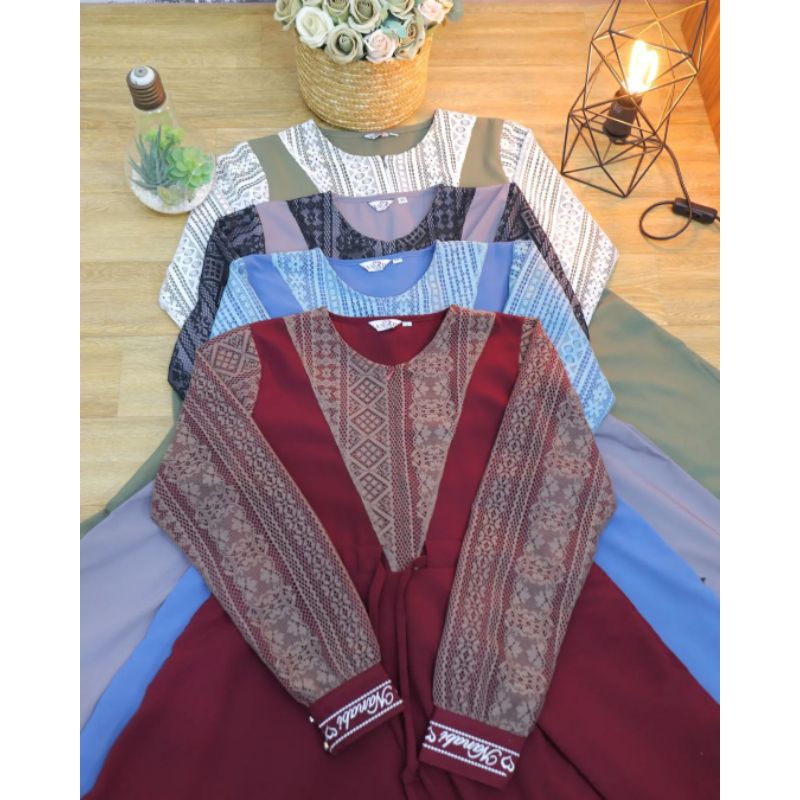 NANABI COLLECTIONS - SET GAMIS JANNAH + PASHMINA