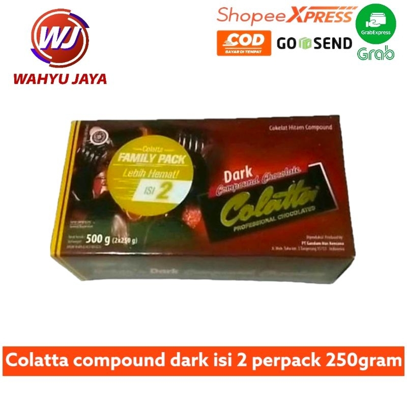 

Colatta dark duo compound isi 2 perpack 250gram