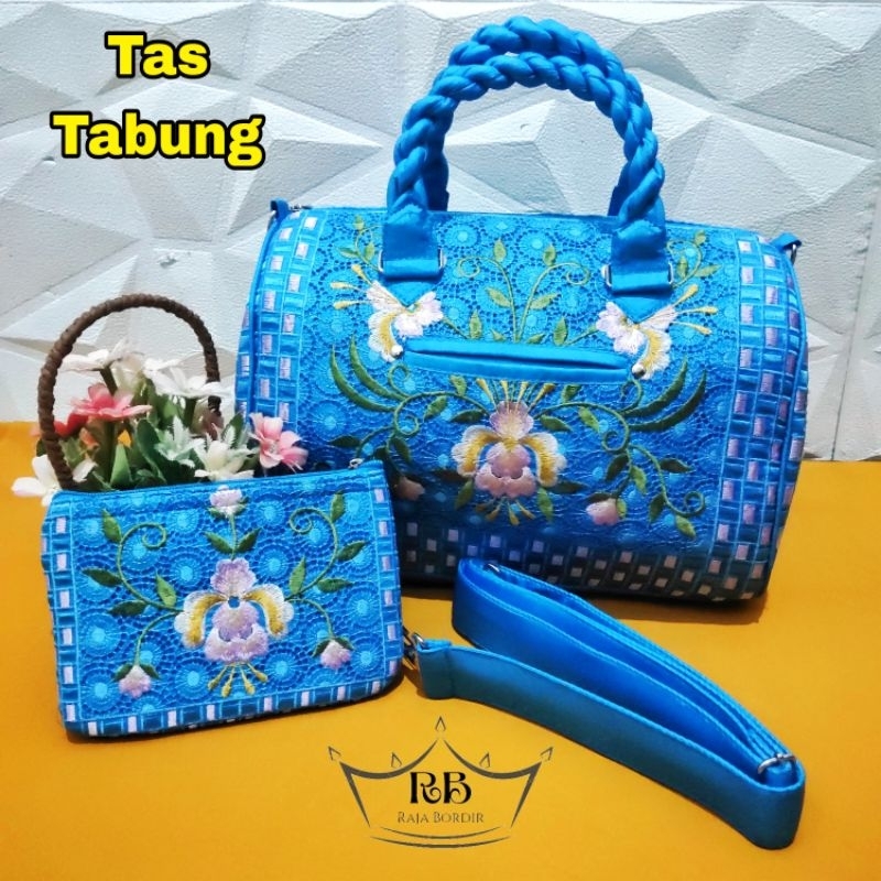 Tas wanita tas bilik  model tabung bordir bilik tas handbag Tas jinjing/ tas selempang wanita