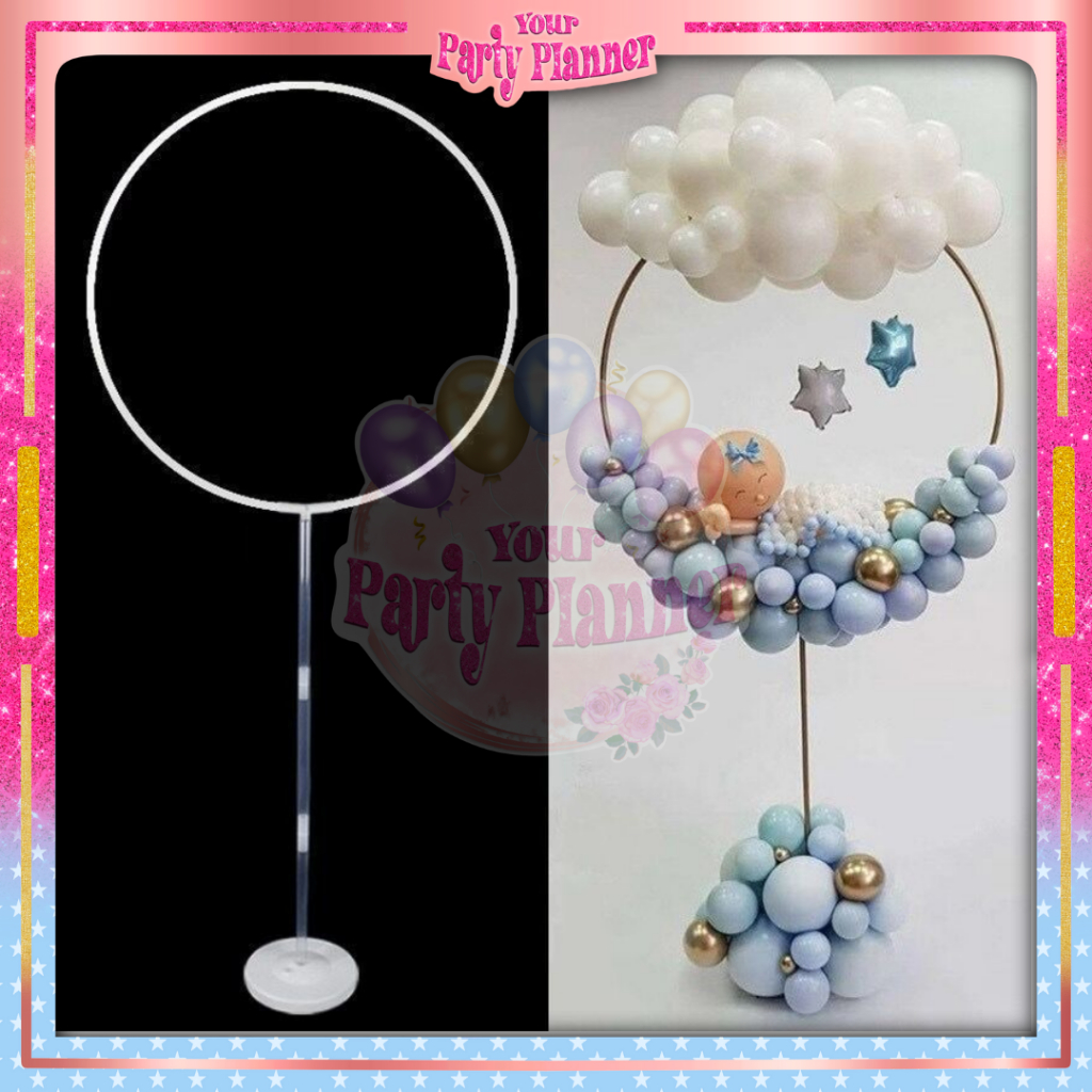 Stand Tiang Balon Dekorasi Ulang Tahun Arch Garland / Standing Holder Balon Alat Dekorasi Pesta