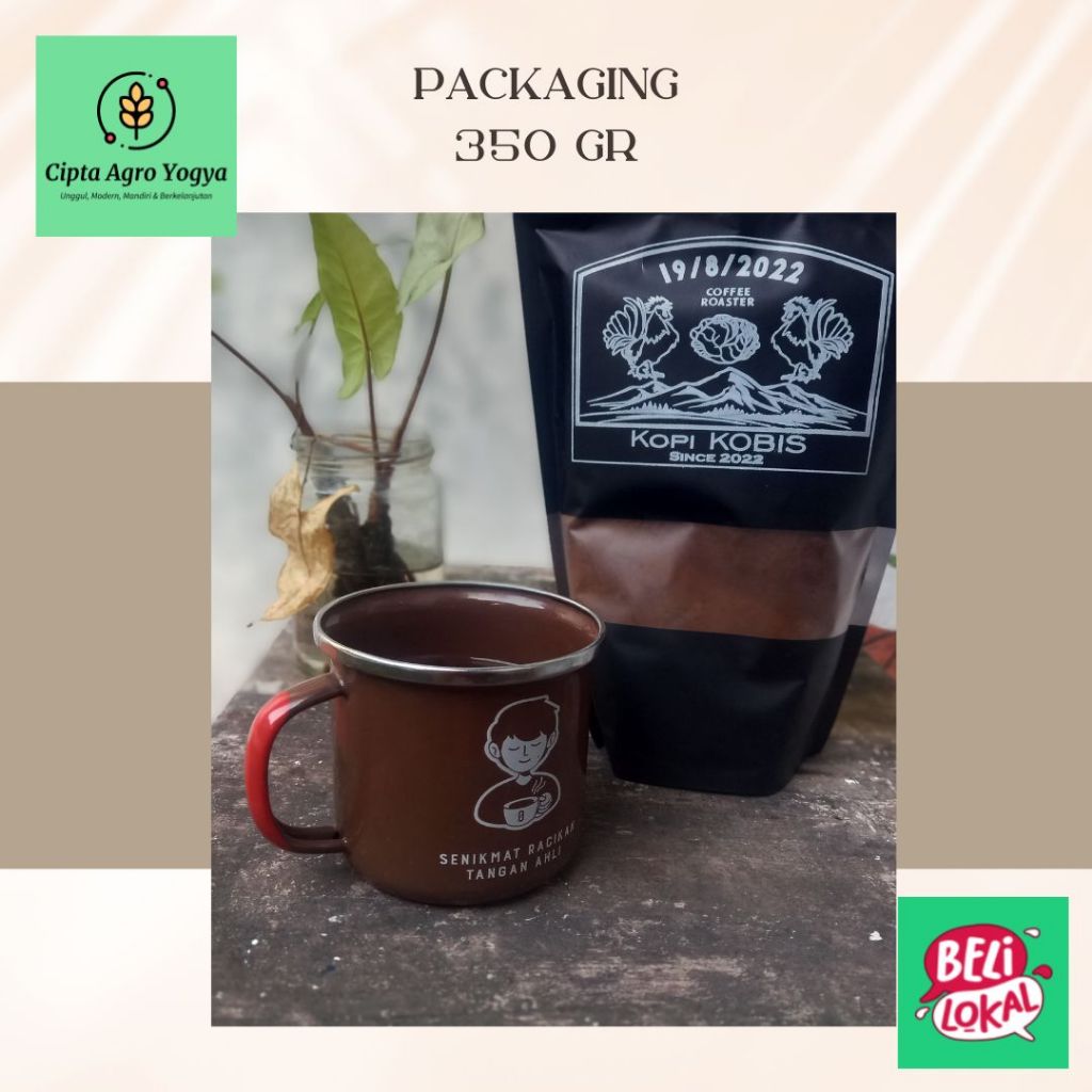 

kopi bubuk robusta kopi kobis kemasan 350 gram