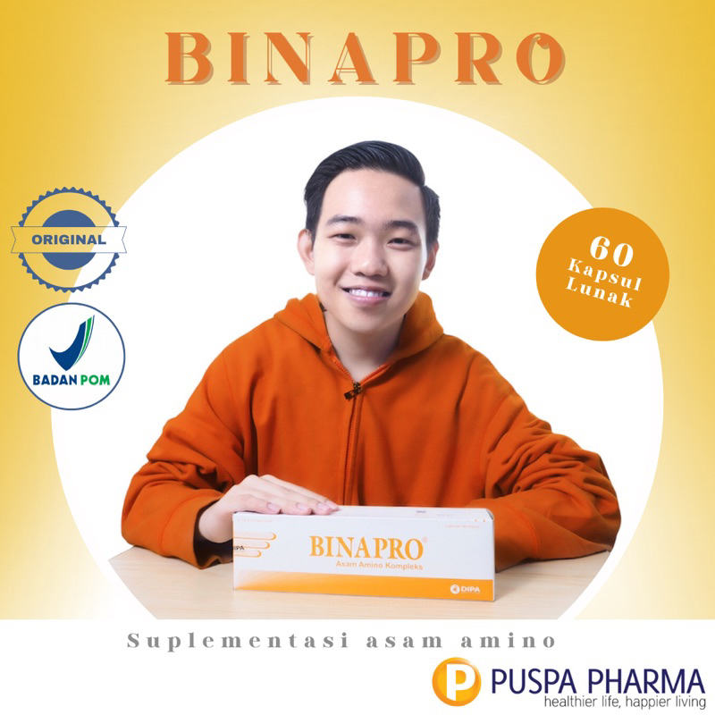 Binapro - Suplementasi asam amino untuk memelihara kesehatan