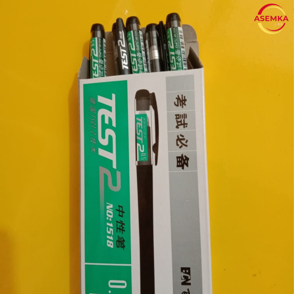 

Gel Pen Pulpen Pena Hitam Alat Tulis Kantor Sekolah Kampus Bolpoin Gel - Pulpen Gel Test 0.5mm 1 pack