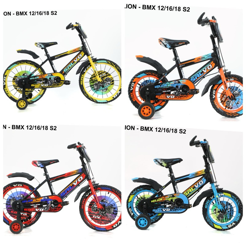 Sepeda anak BMX cowok laki Atlantis / Montana / erminio 12 16 18 inch ban Pompa