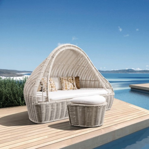 GAZEBO ROTAN SINTESIS MODERN SET TERBATAS