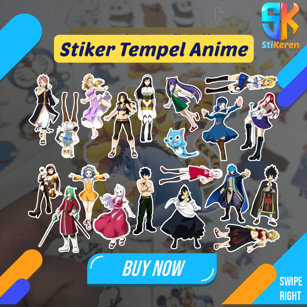 

Stiker Tempel Anime Fairy Tail untuk Laptop HP Kulkas Tumblr