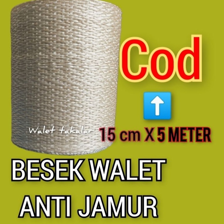 ART U97O COD Besek anti jamur papan sirip rumah walet 15 Cm  5 m